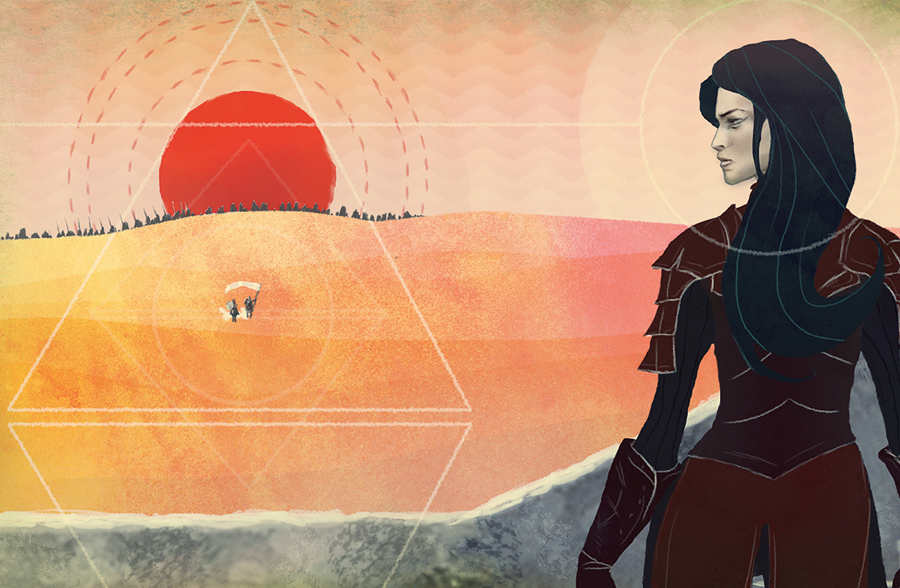 japon harajuku amis friends cadre photo Cha'peau rouge illustration aquarelle dessin graphisme art Marie Charlotte Granié watercolors